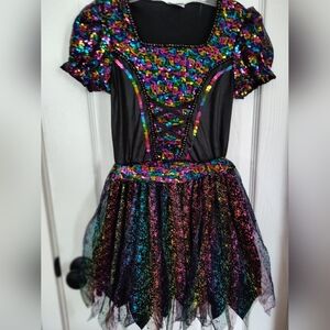 Sequin Witch (Just dress and hat) - Spirit Halloween